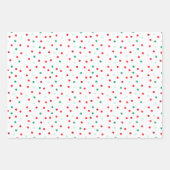 Kirschen, Gingham und viele Dots Geschenkpapier Set (Vorderseite 3)