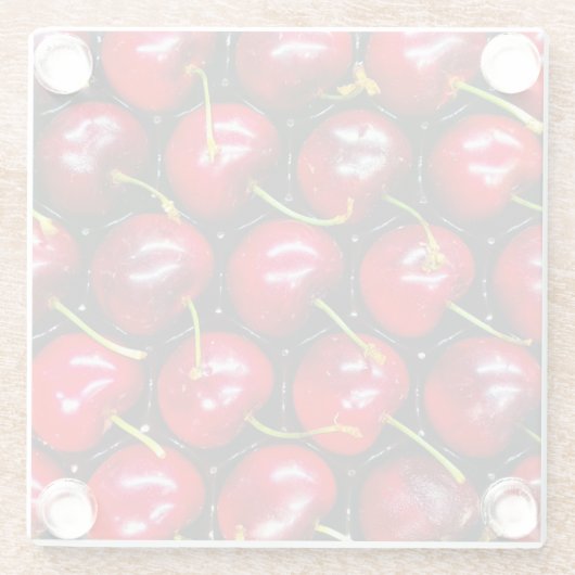 Kirschen Glasuntersetzer (Rückseite)