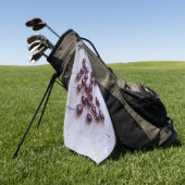 Kirschen Golfhandtuch (Gras)