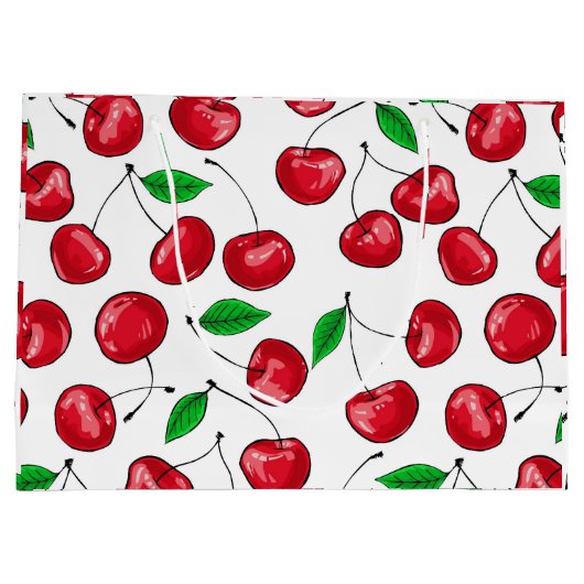 Kirschen Große Geschenktüte (Rückseite)