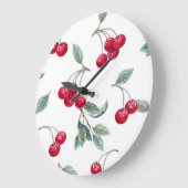 Kirschen Große Wanduhr (Winkel)