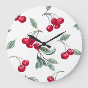Kirschen Große Wanduhr