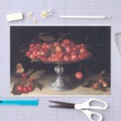 Kirschen in einer Silberverbindung von Fede Galizi Seidenpapier (Handwerk)