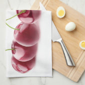 Kirschen in Folge Geschirrtuch (Viertel Falte)