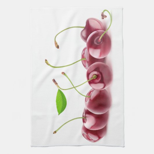 Kirschen in Folge Geschirrtuch (Vertikal)