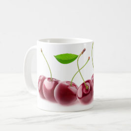 Kirschen in Folge Kaffeetasse