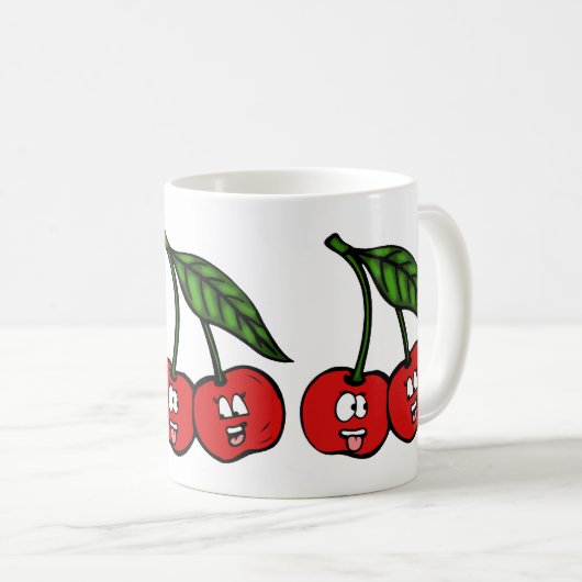 Kirschen Kaffeetasse (VorderseiteRechts)