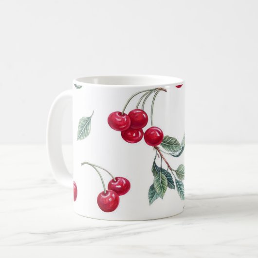 Kirschen Kaffeetasse (Vorderseite Links)