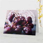 Kirschen Karte (Gelbe Blume)