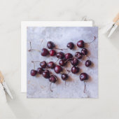 Kirschen Karte (Vorderseite/Rückseite Beispiel)