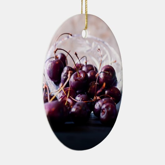 Kirschen Keramik Ornament (Rechts)