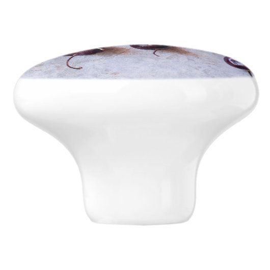 Kirschen Keramikknauf (Seitenansicht)