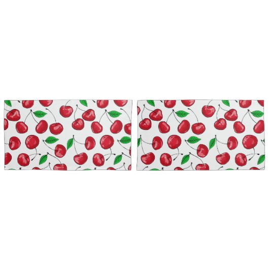 Kirschen Kissenbezug (Vorderseite-Set)