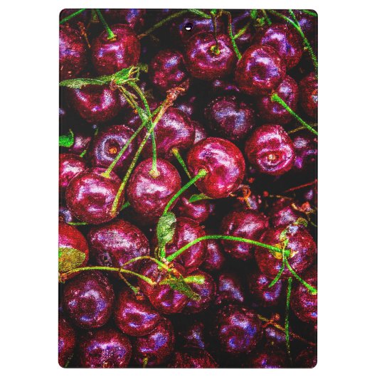 Kirschen Klemmbrett (Rückseite)