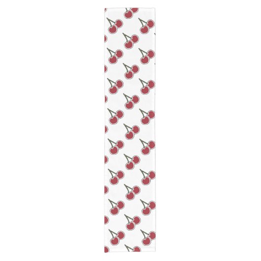 Kirschen Kurzer Tischläufer (Vorderseite)