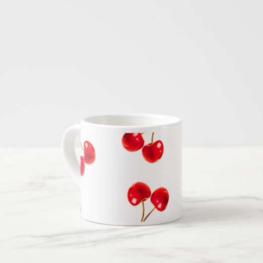 Kirschen lebhaft espressotasse (Vorderseite Links)