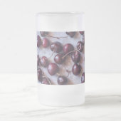 Kirschen Mattglas Bierglas (Mittel)