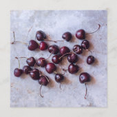 Kirschen Menükarte (Vorderseite)