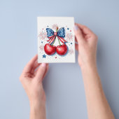 Kirschen mit Coquette Bow 4. Juli Amerikaner Flyer (Gruppe)
