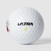 Kirschen mit Coquette Bow 4. Juli Amerikaner Golfball (Logo)