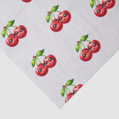 Kirschen mit Smiley Seidenpapier (Detail)
