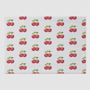 Kirschen mit Smiley Seidenpapier