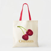 Kirschen mit Stämmen Tragetasche (Vorne)