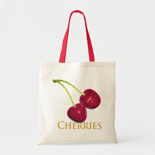 Kirschen mit Stämmen Tragetasche (Vorne)
