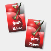 Kirschen mit Taubentropfen Ausweis (Vorder- & Rückseite)