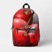 Kirschen mit Taubentropfen Bedruckter Rucksack (Vorderseite)