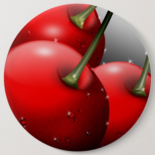 Kirschen mit Taubentropfen Button (Vorderseite)