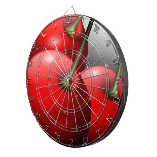 Kirschen mit Taubentropfen Dartscheibe (Vorderseite rechts)
