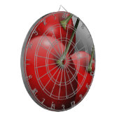 Kirschen mit Taubentropfen Dartscheibe (Vorderseite Links)