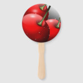 Kirschen mit Taubentropfen Fächer (Rückseite)