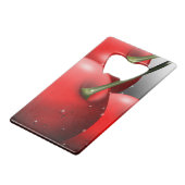 Kirschen mit Taubentropfen Geldbeutel Flaschenöffner (Vorderseite Schrägansicht)