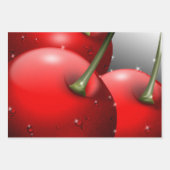 Kirschen mit Taubentropfen Geschenkpapier Set (Vorderseite 3)