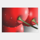 Kirschen mit Taubentropfen Geschenkpapier Set (Vorderseite 2)