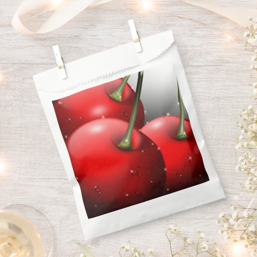 Kirschen mit Taubentropfen Geschenktütchen (Ausgeschnitten)