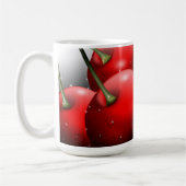 Kirschen mit Taubentropfen Kaffeetasse (Links)