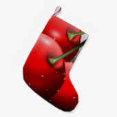 Kirschen mit Taubentropfen Kleiner Weihnachtsstrumpf (Vorderansicht (hängend))