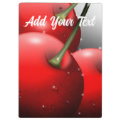 Kirschen mit Taubentropfen Klemmbrett (Rückseite)