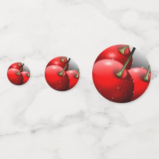 Kirschen mit Taubentropfen Konfetti (Rückseiten)