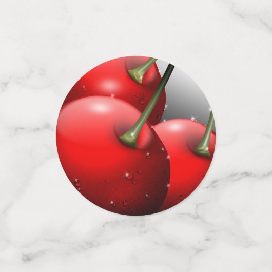 Kirschen mit Taubentropfen Konfetti (Klein Vorderseite)