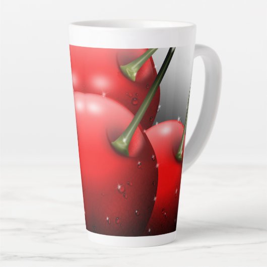 Kirschen mit Taubentropfen Milchtasse (Rechte Ecke)