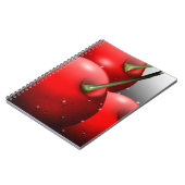 Kirschen mit Taubentropfen Notizblock (Linke Seite)