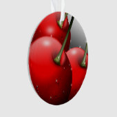 Kirschen mit Taubentropfen Ornament (Vorderseite)
