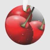 Kirschen mit Taubentropfen Ornament (Vorderseite)