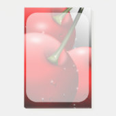 Kirschen mit Taubentropfen Post-it Klebezettel (Vorderseite)