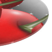 Kirschen mit Taubentropfen Schneidebrett (Ecke)