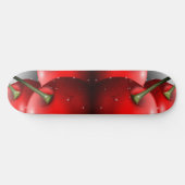 Kirschen mit Taubentropfen Skateboard (Horizontal)